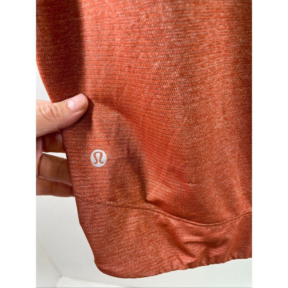 Lululemon Burnt Orange Caps Sleeve Top Size L-XL - Picture 7 of 8